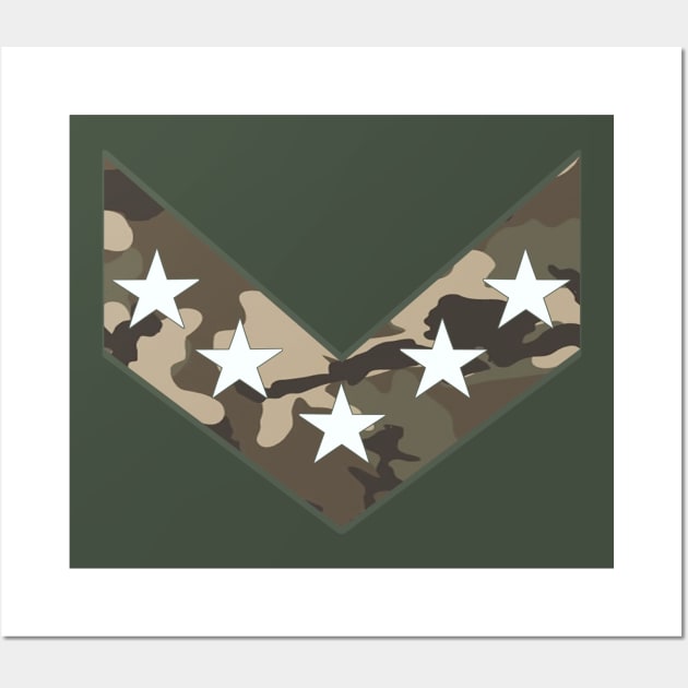 Camo Stars Wall Art by GLStyleDesigns